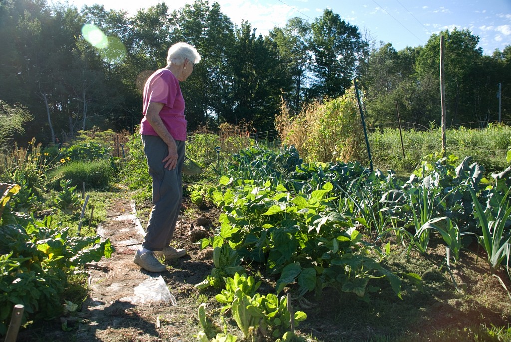Denise in Her Vermont Garden